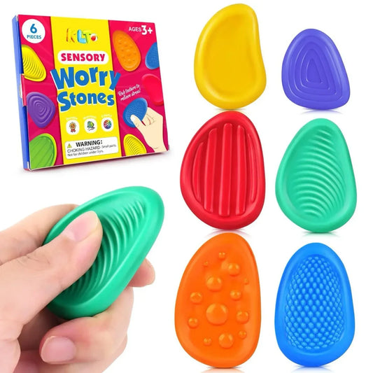 Textured Silicone Sensory Stones